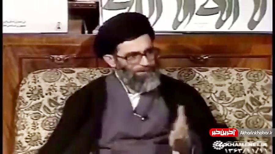 حرکت جالب رهبر انقلاب در لحظه اعلام پیروزی انقلاب اسلامی