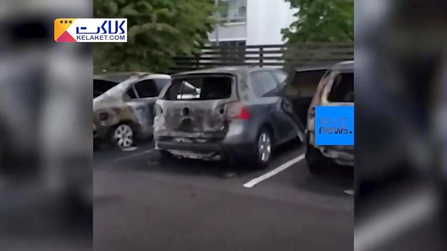 آتش زدن 80 خودرو توسط چند جوان در سوئد