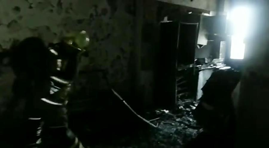 انفجار شدید و آتش سوزی در ساختمان مسکونی