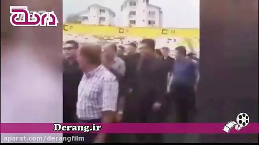 مراسم تشییع پیکر مجید غلام‌نژاد در ورزشگاه عضدی رشت